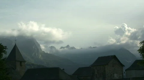 Pyrenees mountain time lapse 7 Stock-Footage 485326