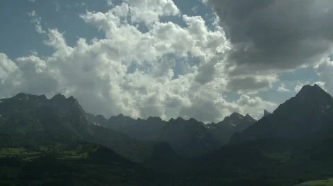 Pyrenees mountain time lapse 9 Stock Footage 485328