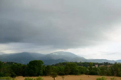 Pyrenees mountains landscape. Stock Photos
