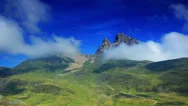 Pyrenees Mountains Summer Landscape. Stock Footage