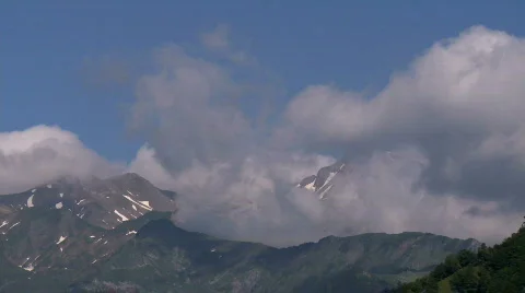 Pyrenees mountains time lapse 3 Stock Footage 485334