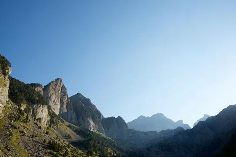 Pyrenees in Spain 스톡 사진