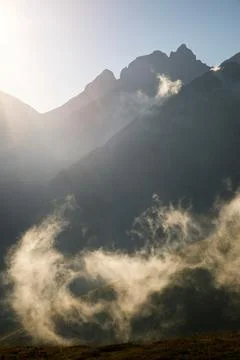 Pyrenees in Spain 스톡 사진