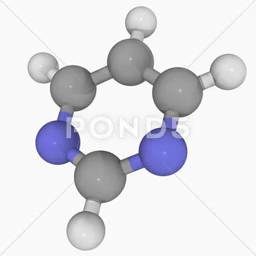Pyrimidine molecule Stock Illustration