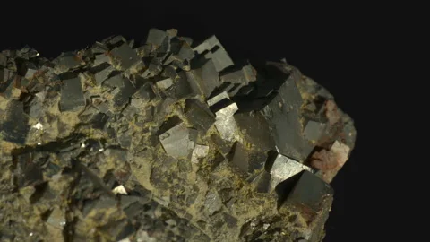 Pyrite Mineral Stock Footage 340637728