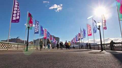 Pyrmont Bridge, Fast Motion 库存影片 72293388