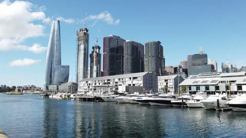 Pyrmont Crown Tower Pan Stock Footage 317063682