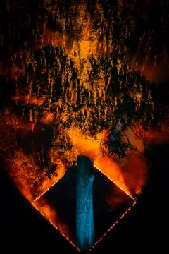 Pyroclastic Brilliance Stock Photos