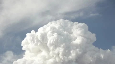 Pyrocumulus clouds forming above wildfire HD6724 Stock Footage 11241602