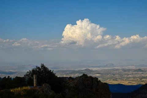 Pyrocumulus storm Foto stock