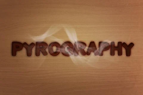 Pyrography Stock Illustration