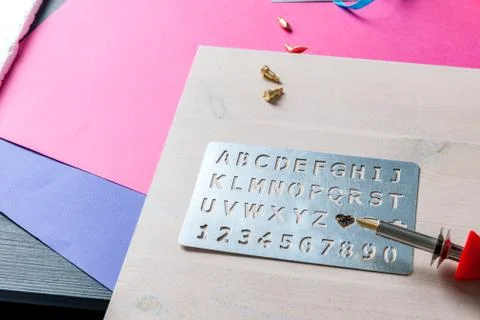 Pyrography pen Stock Photos