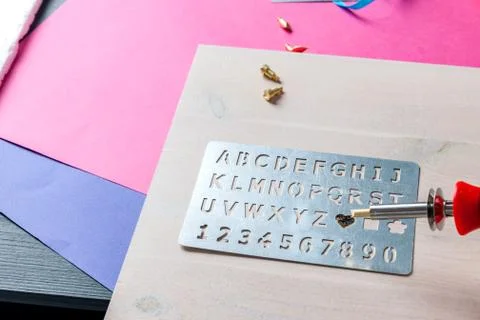 Pyrography pen Stock Photos