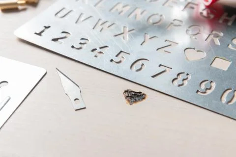 Pyrography pen Stock Photos