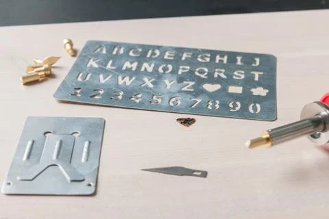 Pyrography pen Foto stock