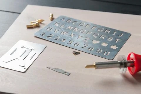 Pyrography pen Stock Photos