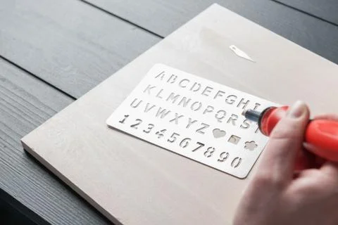 Pyrography pen Foto stock