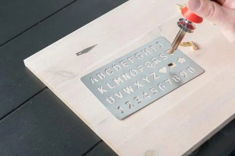 Pyrography pen Stock Photos