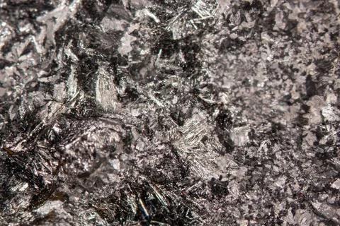 Pyrolusite crystals Stock Photos
