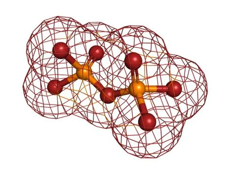 Pyrophosphate molecule, chemical structure Stock Illustration