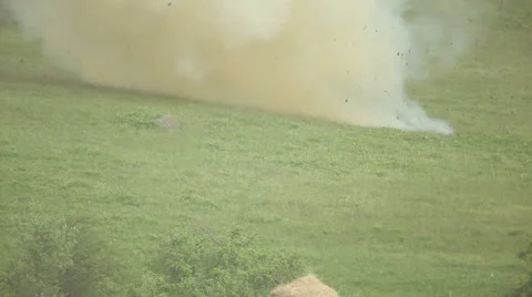 Pyrotechnic explosion. Editorial Stock Footage 25478291