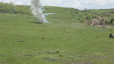 Pyrotechnic explosion. Editorial Stock Footage 25850819