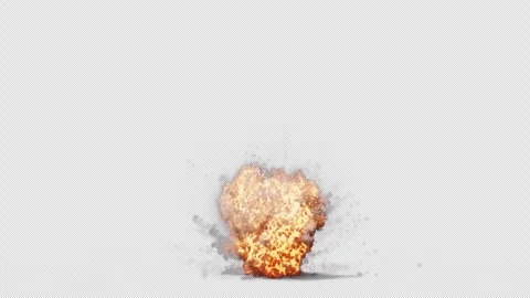 Pyrotechnic Explosion VFX Element 03 Stock Footage 263527995
