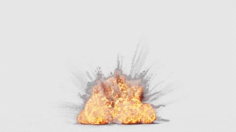 Pyrotechnic Explosion VFX Element 07 Stock Footage 263540857