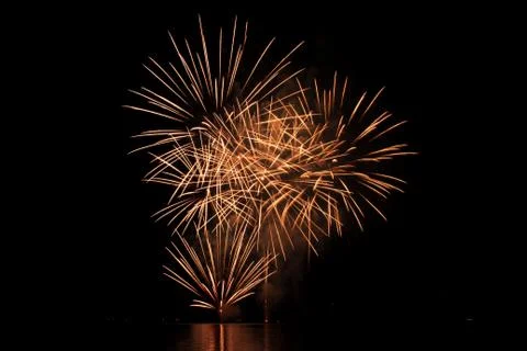 Pyrotechnic fireworks Stock Photos