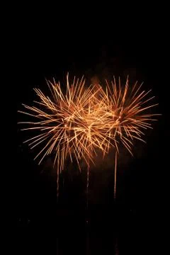 Pyrotechnic fireworks Stock Photos