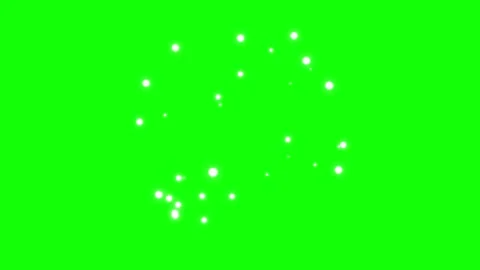 Pyrotechnics show on green background Stock Footage 220305036