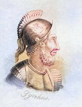 Pyrrhus 318 - 272 v. Chr. König von Epirus und Makedonien Griechischer Gen.. Stock Photos