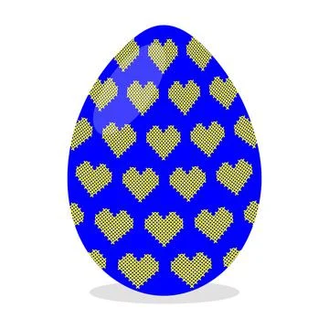 Pysanka Ukrainian Easter Egg Spring Holiday Symbol Stock Illustration