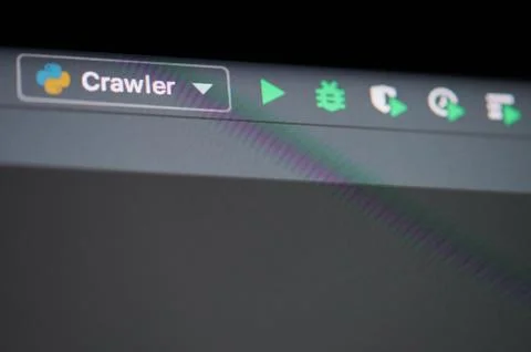 Python 3 platform debug menu Stock Photos