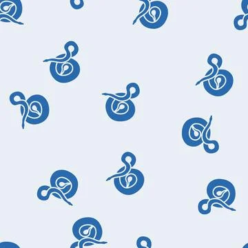 Python animal snake glyph seamless pattern Stock Illustration