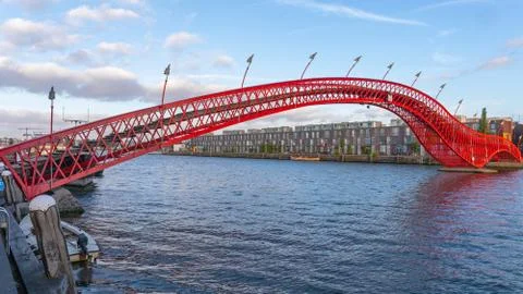 Python Bridge in Amsterdam 스톡 사진
