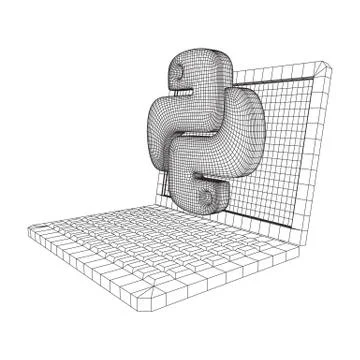 Python code language sign Stock Illustration