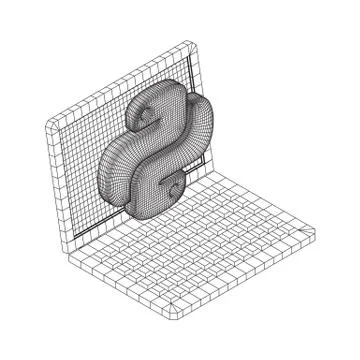 Python code language sign Stock Illustration