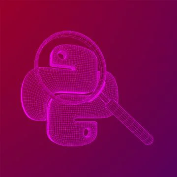 Python code language sign Stockillustratie