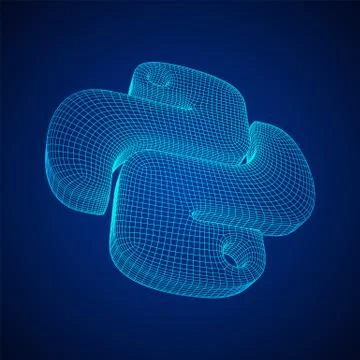 Python code language sign Stockillustratie