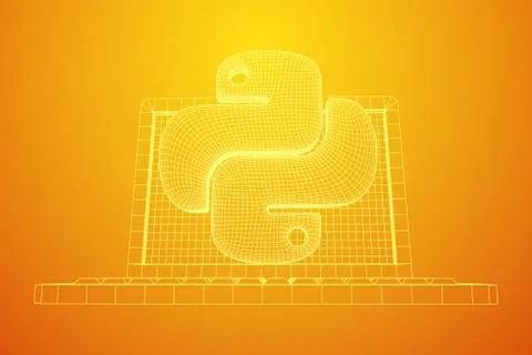 Python code language sign Stock-Illustration