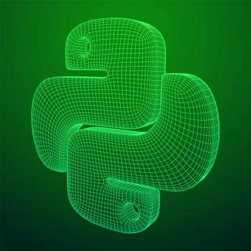 Python code language sign Stock Illustration