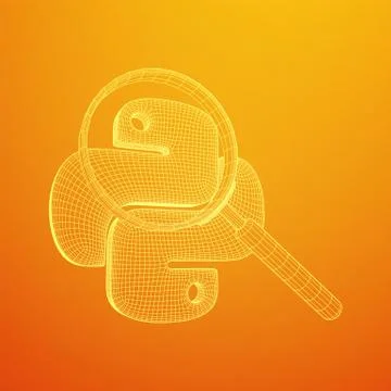 Python code language sign Stock Illustration