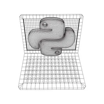 Python code language sign Stock Illustration