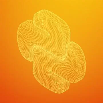 Python code language sign Stock Illustration