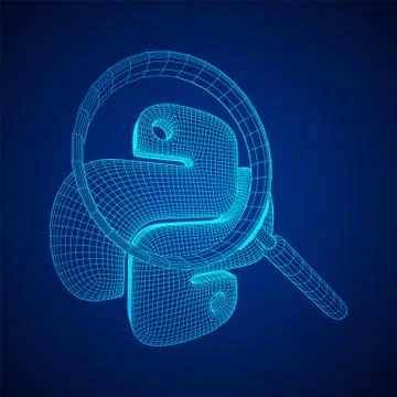 Python code language sign Stock-Illustration