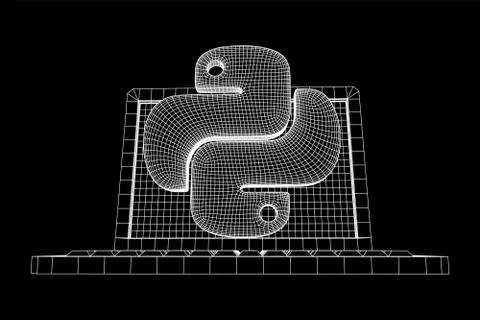 Python code language sign Stockillustratie