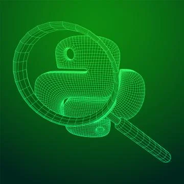 Python code language sign Stock Illustration