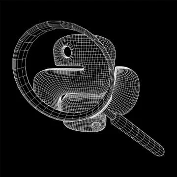 Python code language sign Stockillustratie