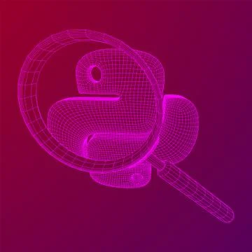 Python code language sign Stockillustratie